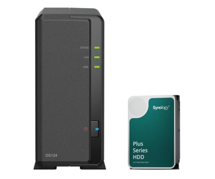 Dysk sieciowy NAS Synology DS124 (1x 8TB HDD HAT3320-8T)